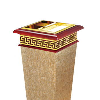 南 GPX-182E 南方宝钻烟灰桶 红木色 商场垃圾筒酒店落地烟灰桶立式果皮桶 商用垃圾桶