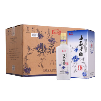 山庄老酒 白酒 小青花 浓香型 42度 480ml*6 整箱装