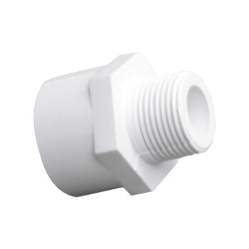 联塑（LESSO）外丝异径直接头(PVC-U给水配件)白色 dn25XR1/2