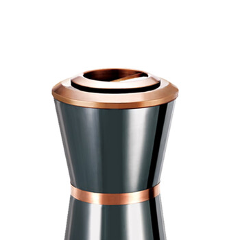 南 GPX-10 南方座地烟灰桶 黑金 垃圾桶 电梯口果皮桶 公用垃圾筒