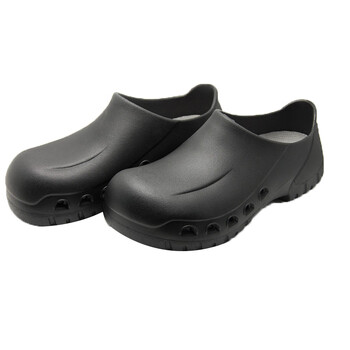 安美尚（ams） 7101厨师鞋厨房酒店工作鞋 橡胶底防油耐磨 带孔透气性好可水洗男女同款 定做 黑色 43#