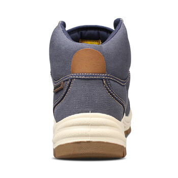 鞍琸宜/SAFETYJOGGERSS1PDESERT安全鞋防砸防刺穿防静电钢头钢底中帮帆布劳保鞋海蓝色43码1双