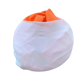 路宁 橘红 安全帽遮阳反光帽檐 便携折叠透气帽檐罩 定制