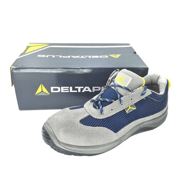 代尔塔/DELTAPLUS 301219 防砸防刺穿耐磨透气低帮安全鞋 蓝灰色 42码 1双 企业专享
