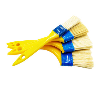 兰诗（LAUTEE）210334 植毛刷 软毛刷墙面涂料刷漆刷清洁扫灰刷墙刷子 1寸10把/盒