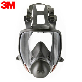 3M 全面型防毒面罩 有机/无机/酸性气体综合气体防护套装6800+6057滤毒盒七件套 定做