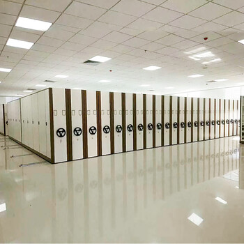 万尊仓储密集架手摇移动密集柜钢制轨道移动货架档案柜一列5组每立方单价 单组尺寸900mm*2300mm*560mm