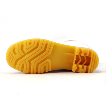 金宝源 白色高筒雨靴38码  轻便防汛防滑食堂厨师男女劳保鞋