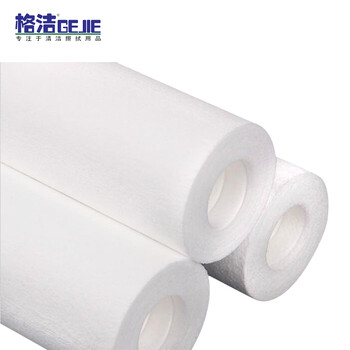 格洁 PPLX101熔喷式PP棉滤芯10英寸 过滤1微米5微米 净水器滤芯配件 纯水机RO机过滤器滤芯50个 通用