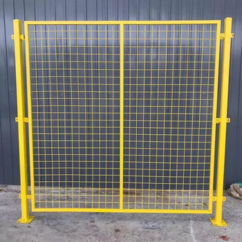 唯曼车间隔离栏仓库隔离网厂区围墙护栏网铁丝网机械设备围栏隔断钢丝防护网 额外加立柱1.2米高/根