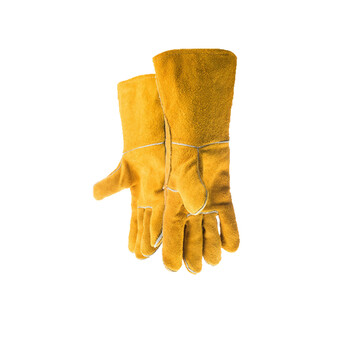 雄星  XXC038 牛皮手套 加长牛皮电焊手套 耐磨  50副以下不发货
