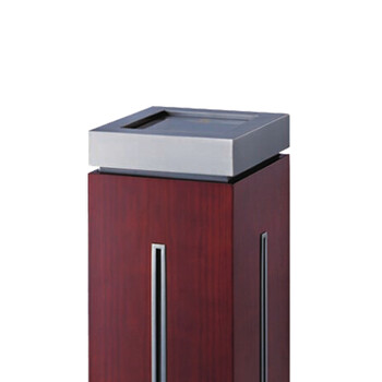 南 GPX-14 座地垃圾桶 红木色 落地烟缸不锈钢垃圾桶酒店宾馆垃圾筒烟灰桶 