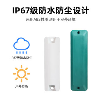 译维（Ezscan）rfid电子标签UHF超高频ABS抗金属标签 118mm*32mm 1个（绿色，不带背胶）