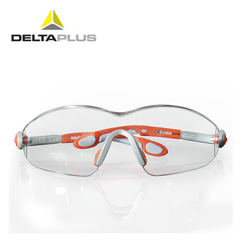 代尔塔（Deltaplus）101116护目镜防风沙防刮擦防冲击防雾 骑行防护眼镜舒适款  透明 5付