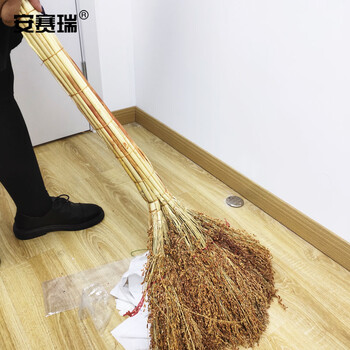安赛瑞 高粱扫把 物业环卫扫帚笤帚清洁工具 (5把装) 扫雪工具 手工高粱苗笤帚24191
