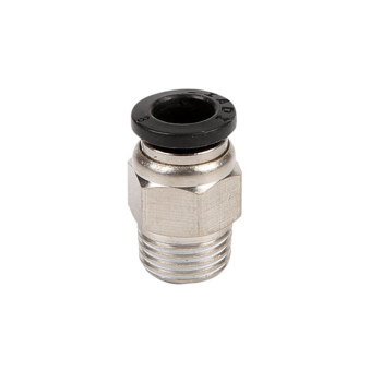 冰禹 BYQD-01 PC气管螺纹直通接头 快速快插接头白色精品 PC8-M5