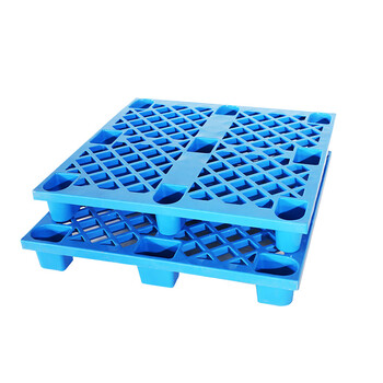 海斯迪克 HKZ-14 九脚塑料托盘 加厚塑胶卡板垫板叉车托盘塑料托盘全新料 1300*1000*145mm