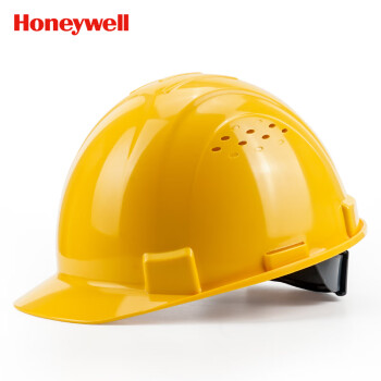 霍尼韦尔（Honeywell）安全帽 H99S ABS 工地防砸抗冲击 有透气孔 黄色1顶厂家发货可定制印字