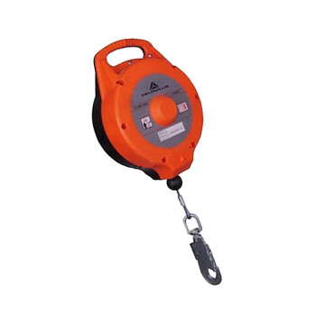 代尔塔/DELTAPLUS 505122 自动收缩式防坠制动器AN122T 镀锌钢索6米 1个 企业专享