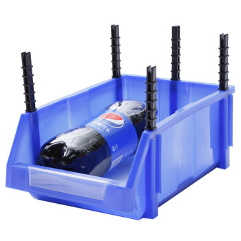 海斯迪克 组合式零件盒 塑料元件物料盒货架螺丝盒 HC3蓝460*300*170mm