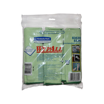 Kimberly-Clark 金佰利劲拭 8363010 超细纤维布 绿色 定制 1包（6片/包）