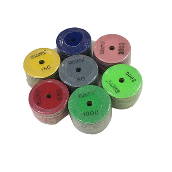 伽華（KARVA）JH-05 1000目圆形花岗岩水磨片 6片装 大理石 花岗石百洁垫 水磨片 抛光修边机圆形水磨片