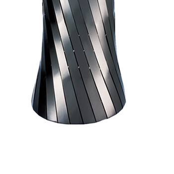 南 GPX-209E 南方小蛮腰座地烟灰桶 黑金 办公楼立式创意座地烟灰桶户外垃圾箱大厅大堂电梯口烟灰桶