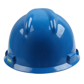 梅思安（MSA）10172893 V-Gard ABS标准型安全帽超爱戴帽衬灰针织吸汗 蓝色 定做 1顶