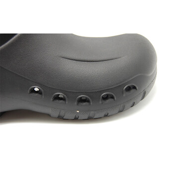 安美尚（ams） 7101厨师鞋厨房酒店工作鞋 橡胶底防油耐磨 带孔透气性好可水洗男女同款 定做 黑色 43#