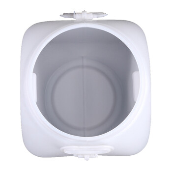 稳斯坦 WST088 50L方形加厚塑料化工桶 液体存储桶 加厚带盖密封油桶 塑料桶 白色