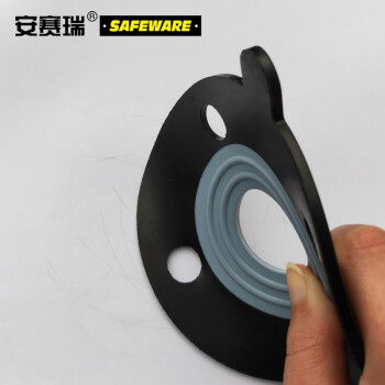 安赛瑞 四氟橡胶复合垫片 复合橡胶法兰垫片 PTFE+NBR DN100 5片装 23268