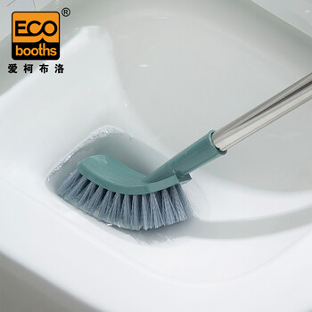 爱柯布洛 马桶刷 不锈钢马桶清洁刷洁厕刷子厕所洗手间用品52cm墨绿色 221354