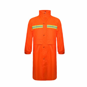 劳保佳 劳保反光雨衣 防水环卫服 交通安全警示服  工作服  180荧光绿 均码