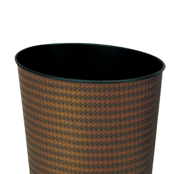 南 GPX-179 南方圆锥形房间垃圾桶 席纹色皮 酒店宾馆商用客房垃圾桶 居家房间桶 果皮桶