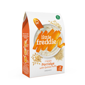 小皮（littlefreddie）有机藜麦高铁米粉160g*1盒 欧洲原装进口宝宝辅食 钙铁锌米糊