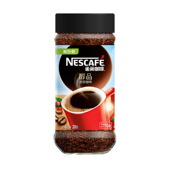 雀巢（Nestle）醇品 速溶 黑咖啡 无蔗糖 冲调饮料 瓶装 200g 蔡徐坤同款（新老包装随机发货）