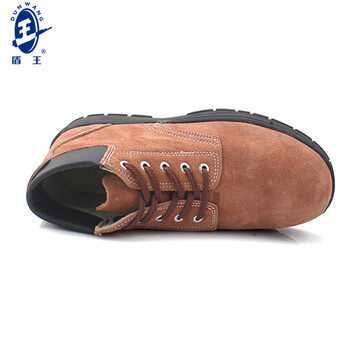 王盾 7160防砸防穿刺 橡胶底反毛皮男女耐磨防滑耐油耐弱酸碱厨房安全鞋定做43码1双