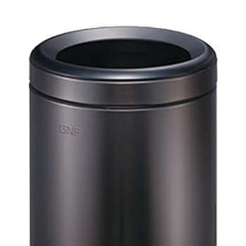 南 SF10-Y01 圆形房间桶  黑金 果皮桶  商用酒店宾馆客房不锈钢 南方垃圾桶 容量10升
