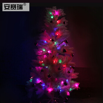 安赛瑞 LED串灯 花园围栏挂灯 春节圣诞装饰布置 满天星彩灯闪灯 20米200灯粉色 24065