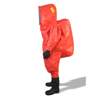 海安特RHF-I-H-B消防全封闭重型A级连体防化服 PVC 42码 一级防酸碱防雾防护服 定制