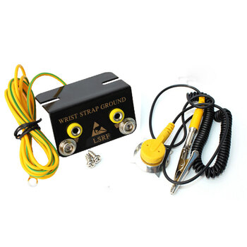 者也 静电L型地线插座手环接地插座台垫胶皮接地扣手腕带连接线