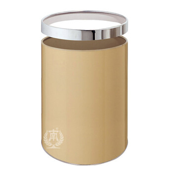 南 GPX-21 南方房间垃圾桶 中号杏色 商用酒店宾馆客房垃圾桶带活动钢圈 房间桶 果皮桶