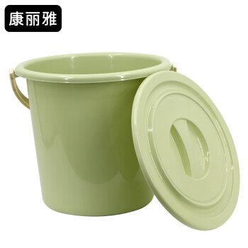 康丽雅 NO-1661 加厚塑料提水桶 清洁桶带盖储水桶洗车桶收纳桶 颜色随机 16L