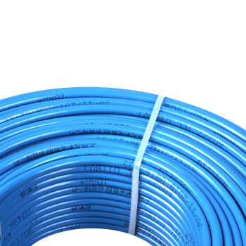 起帆电线电缆 BVR6平方国标家装铜芯电源线单芯多股软线 蓝色零线 50米