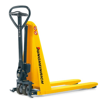 德国永恒力 手动叉车剪式液压搬运车 快速提升型 载重1.0t ，提升高度800mm，橡胶转向轮尼龙承载轮 AMX10