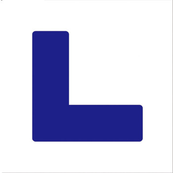 鸣固 5S管理地贴 L型定位贴地贴工厂车间桌面地面4角定位标示贴 L型蓝色 5*5*2CM 50只