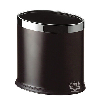 南 GPX-45B 南方椭圆双层垃圾桶 黑色 商用酒店宾馆客房垃圾桶 房间桶 果皮桶 内桶容量10.33升