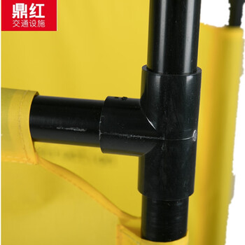 鼎红 安全护栏三折叠伸缩隔离栏电梯维修围栏警示 施工-作业 请小心绕道