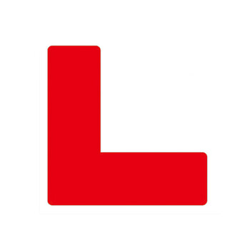 鸣固 5S管理地贴 L型定位贴工厂车间桌面地面4角定位标示贴 磨砂L型红色 3*3*1CM 100只