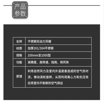 鸣固 ZL3221不锈钢无动力风球 自动换气防水防雨屋顶风帽室外房顶烟道通风器 口径450 3041不锈钢散件+固定脚